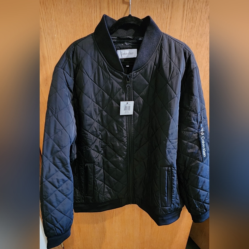 NWT Calvin Klein lightweight quilted bomber jacket